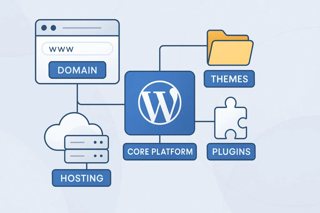 A Detailed guide to create a website using Wordpress Platform 1 wordpress architecture