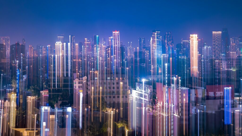 A large city with a lot of tall buildings