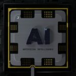 a computer chip with the letter ai on it