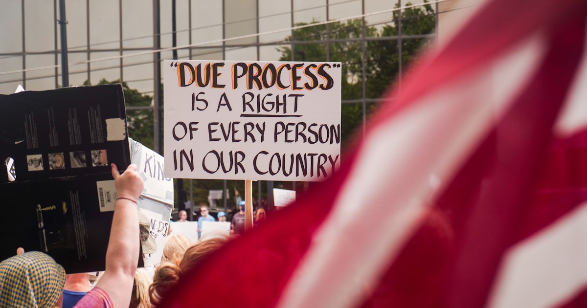 Real-World Use Cases of Blockchain Beyond Cryptocurrency 4 Protestors demonstrate for due process rights.