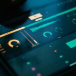 a close up of a car dashboard